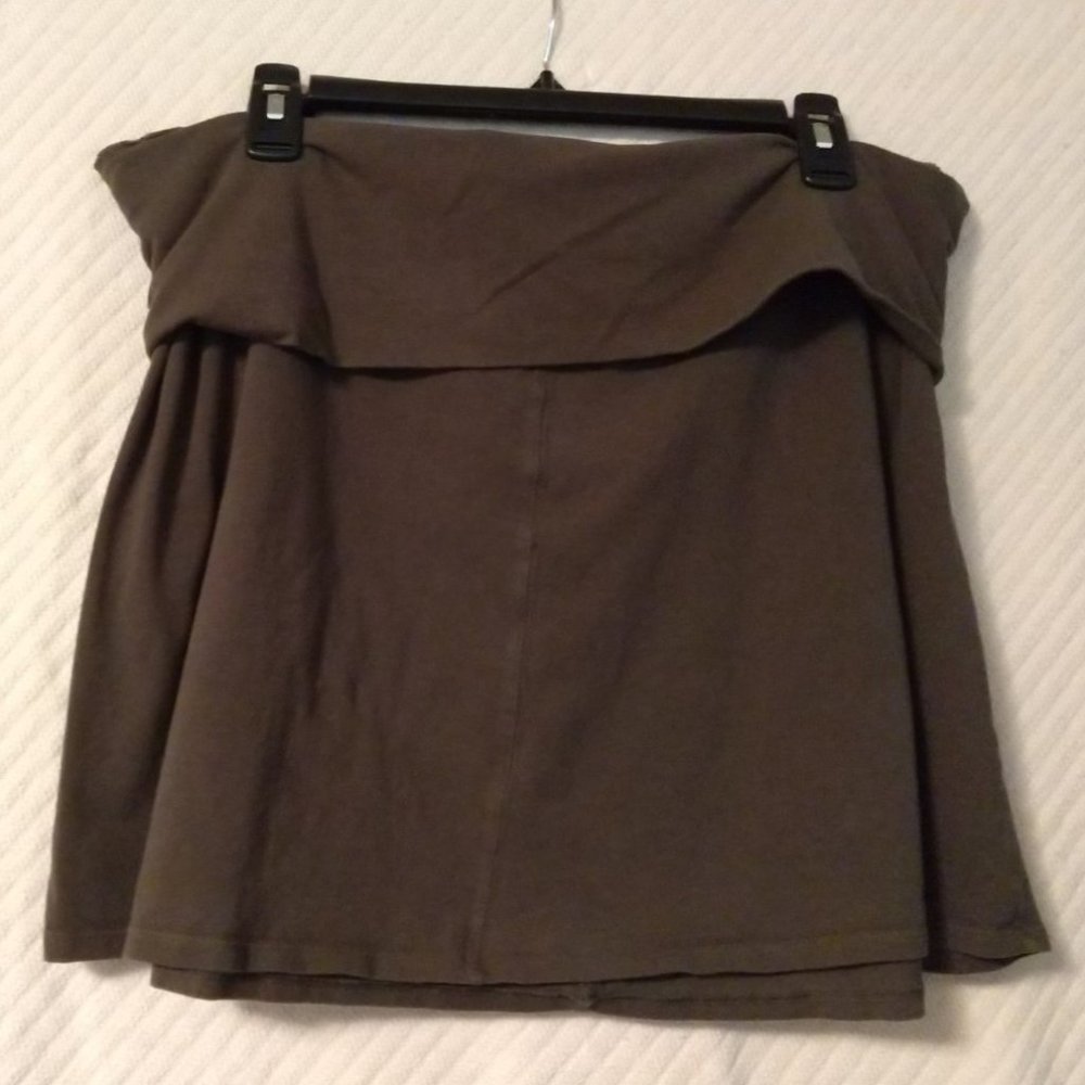 green mini short skirt plus XXL